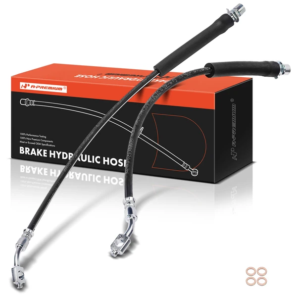 2 Pcs Front Brake Hydraulic Hose for Cadillac XT5 Chevy GMC