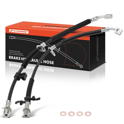 2 Pcs Front Brake Hydraulic Hose
