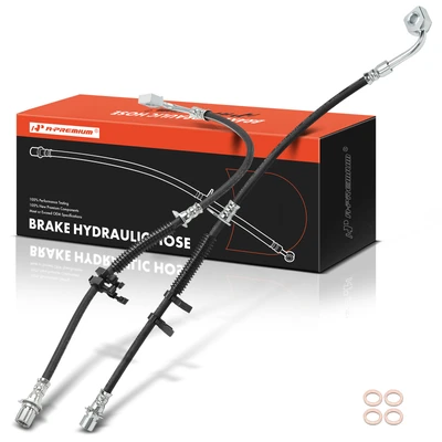 2 Pcs Front Brake Hydraulic Hose