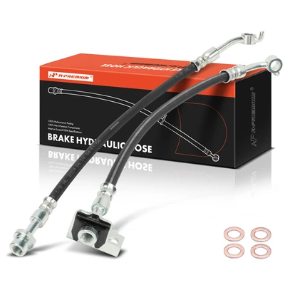 2 Pcs Rear Brake Hydraulic Hose