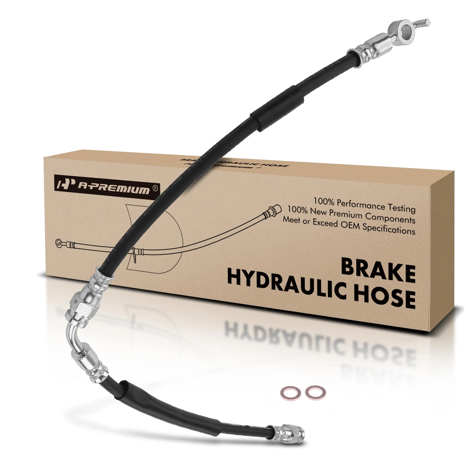 The A-premium Front Driver Brake Hydraulic Line for Ford Ranger 2013-2017 2.2L 2.5L 3.2L Image 