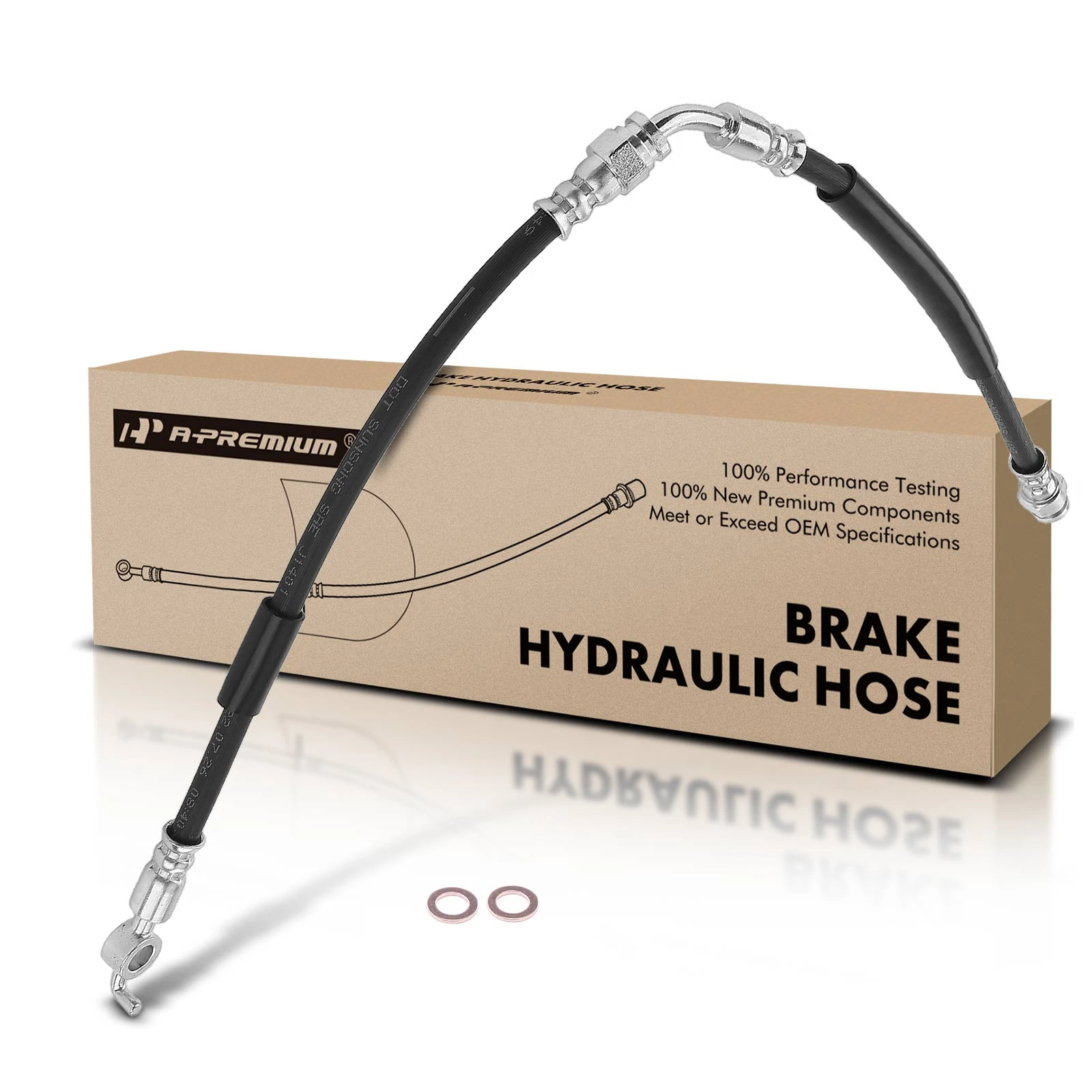 The A-premium Front Passenger Brake Hydraulic Line for Ford Ranger 2013-2017 2.2L 2.5L 3.2L Image 