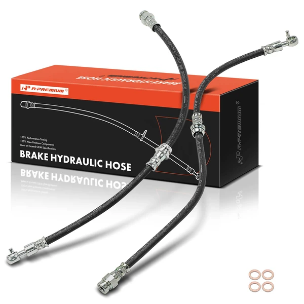 2 Pcs Front Brake Hydraulic Hose for 2016-2023 Mazda CX-9