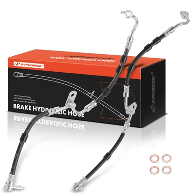 2 Pcs Front Brake Hydraulic Hose