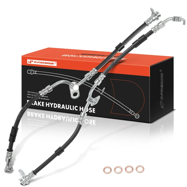 2 Pcs Front Brake Hydraulic Hose for Fiat 124 Spider 17-20 Mazda MX5 Miata