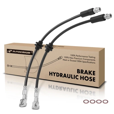 2 Pcs Front Brake Hydraulic Hose