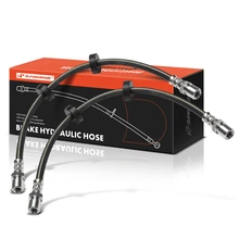 2 Pcs Front Brake Hydraulic Hose for 1993-1996 Jaguar XJS