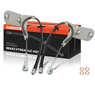 2 Pcs Rear Brake Hydraulic Hose