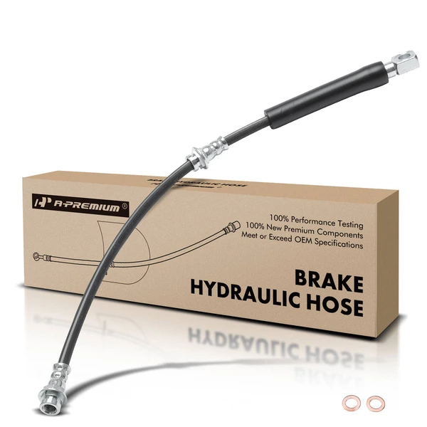 Front Driver Brake Hydraulic Hose for Chevrolet Camaro Pontiac Firebird 84-92