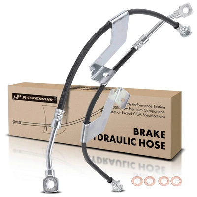 2 Pcs Front Brake Hydraulic Hose