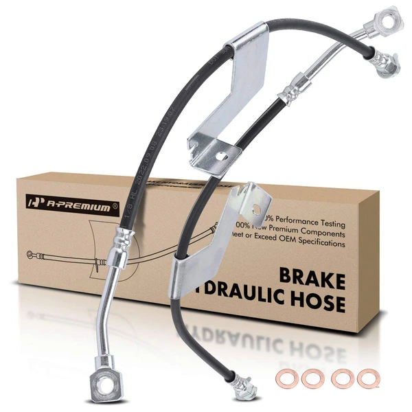 2 Pcs Front Brake Hydraulic Hose for Chevy C1500 Suburban C2500 GMC