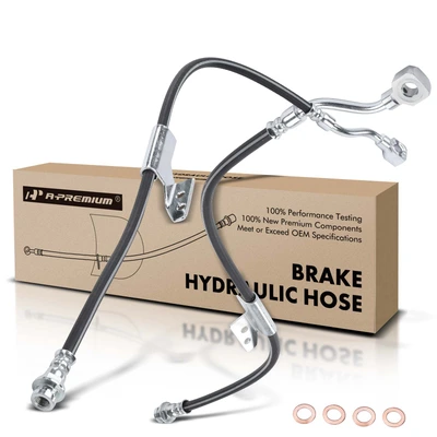2 Pcs Front Brake Hydraulic Hose