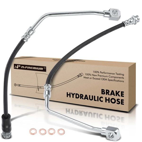 2 Pcs Front Brake Hydraulic Hose for 1995-2000 Chevrolet Tahoe