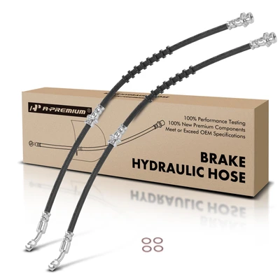 2 Pcs Front Brake Hydraulic Hose