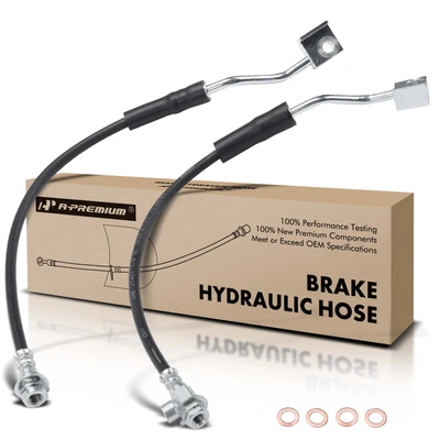 2 Pcs Front Brake Hydraulic Hose