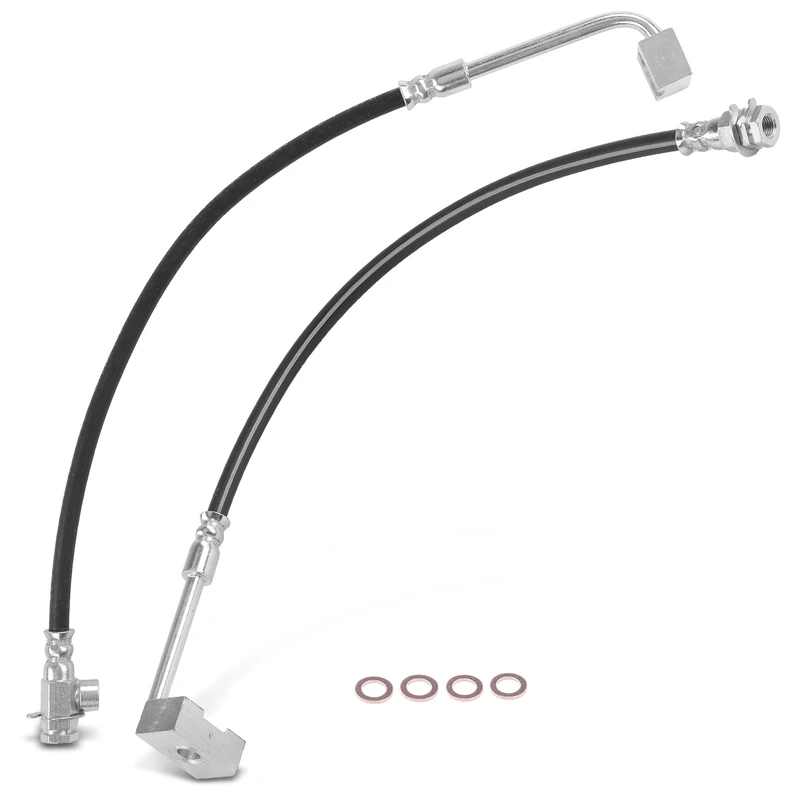 2 Pcs Front Brake Hydraulic Hose for Ford F-250 F-350 1990-1994
