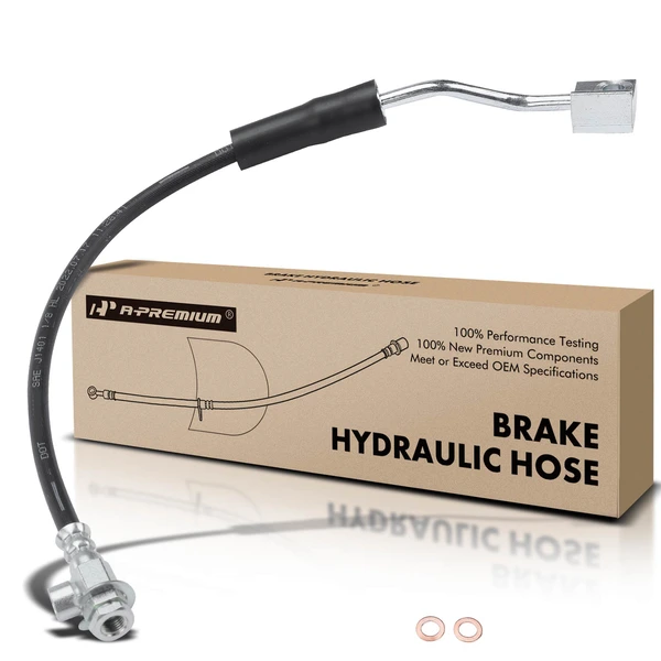 Front Driver Brake Hydraulic Hose for Ford F-150 1990-1996 Bronco 4.9L 5.0L 5.8L