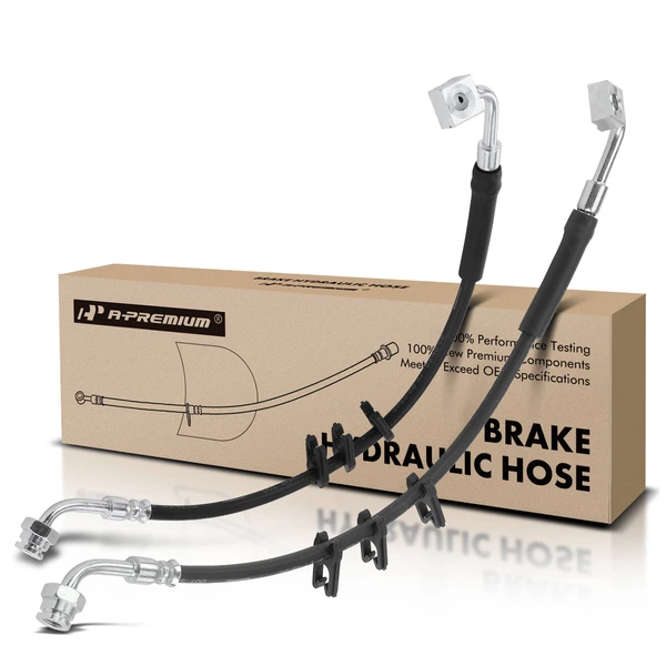 2 Pcs Front Brake Hydraulic Hose for 1996-1999 Ford Econoline Super Duty