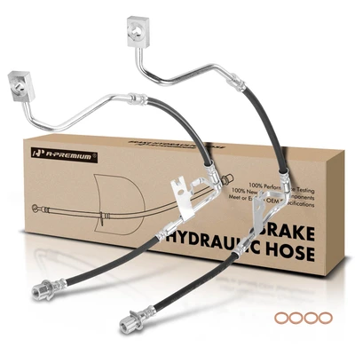 2 Pcs Front Brake Hydraulic Hose