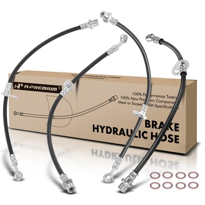4 Pcs Front & Rear Brake Hydraulic Hose