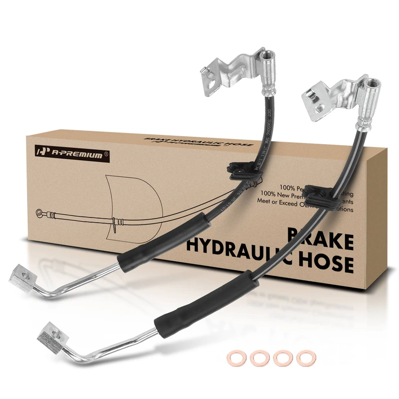 2 Pcs Front Brake Hydraulic Hose for 2001 Ford F-150