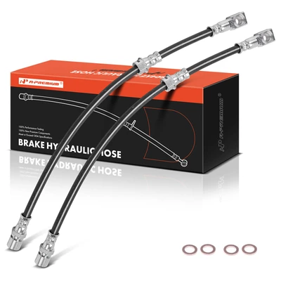 2 Pcs Front Brake Hydraulic Hose