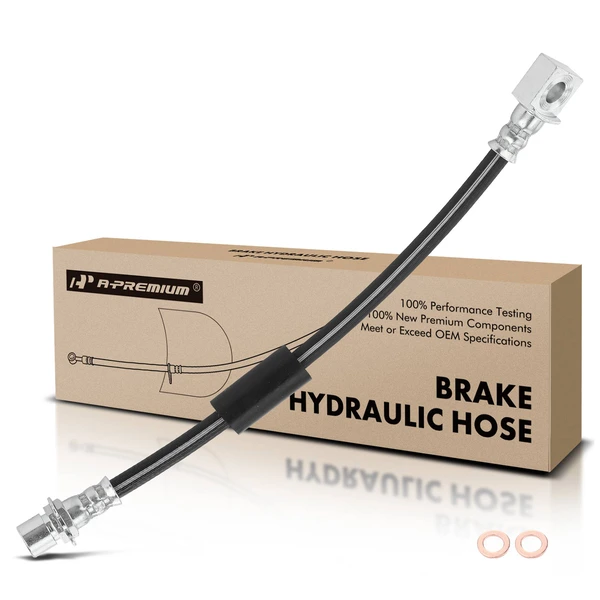 Rear Left Outer Brake Hydraulic Hose for 2011-2012 Chevrolet Silverado 3500 HD