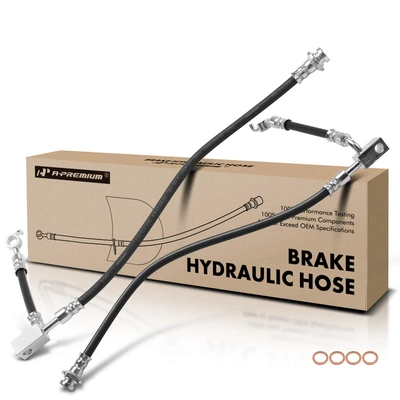 2 Pcs Front Brake Hydraulic Hose