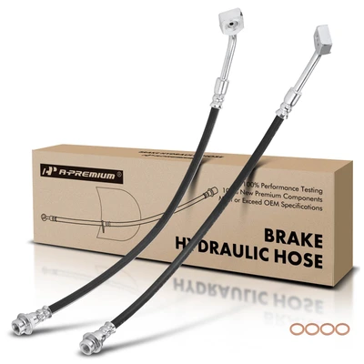 2 Pcs Front Brake Hydraulic Hose