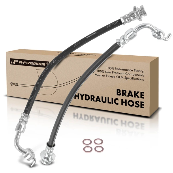 2 Pcs Rear Brake Hydraulic Hose for 2014-2015 INFINITI QX50