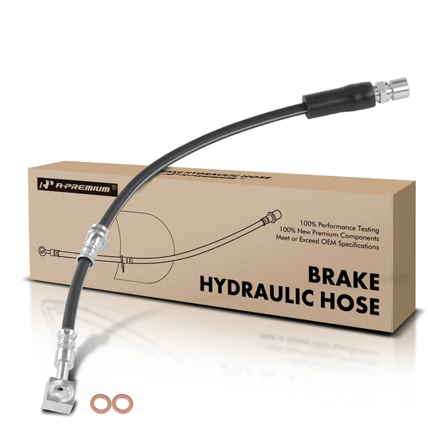 Front Driver or Passenger Brake Hydraulic Hose for Saab 9-5 1999-2009 2.3L 3.0L