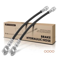 2 Pcs Rear Brake Hydraulic Hose for 2002-2009 Audi A4 Quattro
