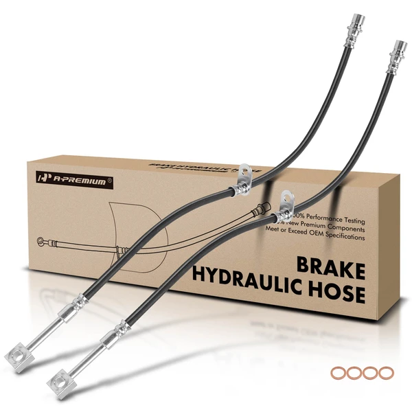 2 Pcs Rear Brake Hydraulic Hose for Chevrolet Camaro 2010-2015 6.2L 7.0L