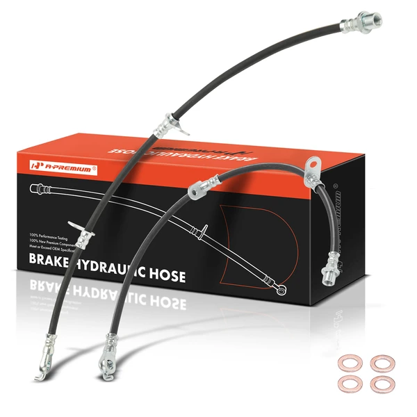 2 Pcs Front Brake Hydraulic Hose for 2012-2015 Scion iQ