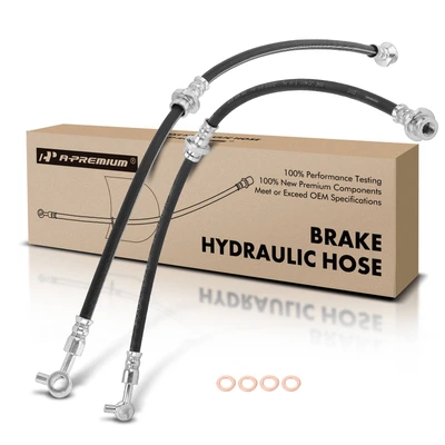 2 Pcs Front Brake Hydraulic Hose