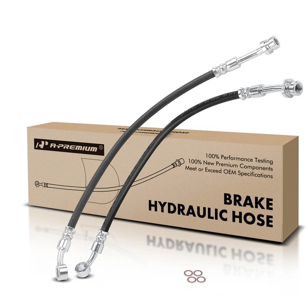 2 Pcs Front Brake Hydraulic Hose for 2010-2012 Hyundai Santa Fe