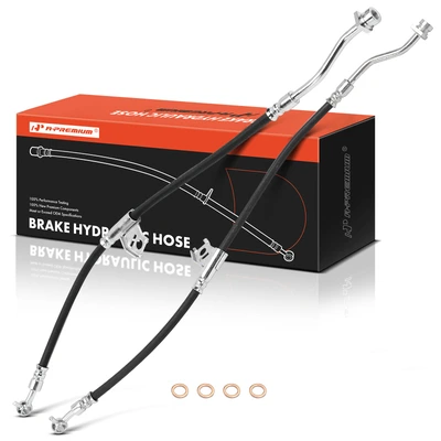 2 Pcs Front Brake Hydraulic Hose
