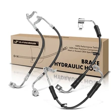 4 Pcs Front & Rear Brake Hydraulic Hose for 2007 Jeep Wrangler