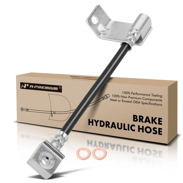 Rear Driver Outer Brake Hydraulic Hose for 2011-2012 Ford F-450 Super Duty