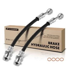 2 Pcs Rear Outer Brake Hydraulic Hose