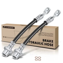 2 Pcs Rear Outer Brake Hydraulic Hose