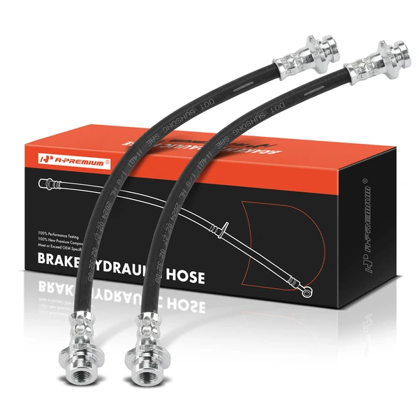 2 Pcs Brake Hydraulic Hose for 1987-1990 Nissan Pulsar NX