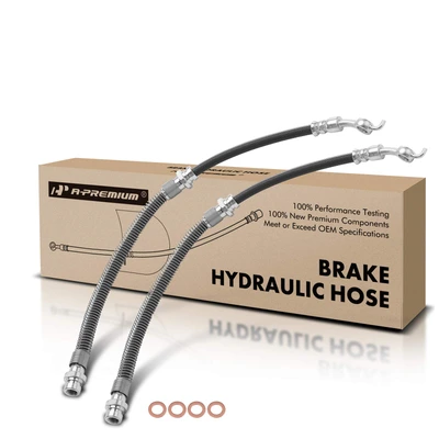 2 Pcs Front Brake Hydraulic Hose