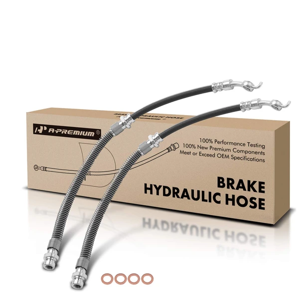 2 Pcs Front Brake Hydraulic Hose for Mitsubishi Mirage Dodge Plymouth