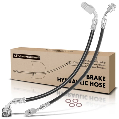 2 Pcs Front Brake Hydraulic Hose