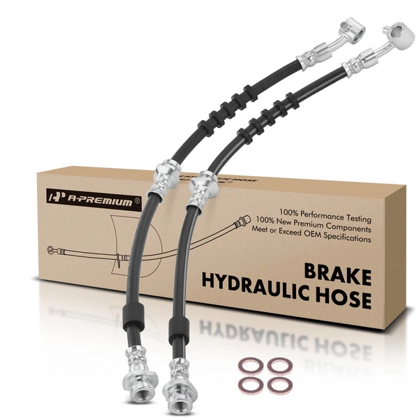 2 Pcs Front Brake Hydraulic Hose for 1995-1996 1999-2002 INFINITI G20