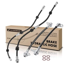 4 Pcs Front & Rear Brake Hydraulic Hose