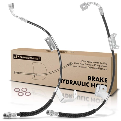 2 Pcs Front Brake Hydraulic Hose