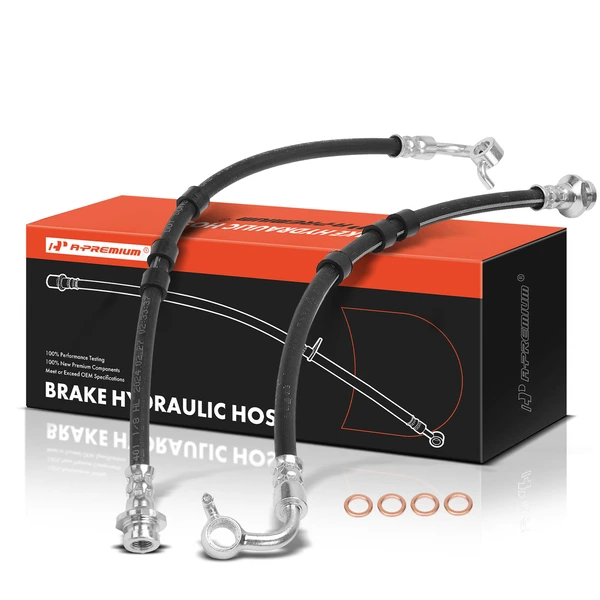 2 Pcs Front Brake Hydraulic Hose for INFINITI QX56 2007