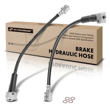 2 Pcs Rear Outer Brake Hydraulic Hose for 2006 Hummer H3